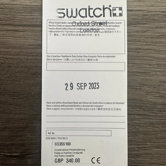 Swatch Scuba Fifty Fathoms SO35S100 / Antartic Ocean - Picture 11 of 14